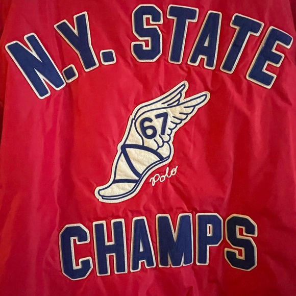 Polo by Ralph Lauren Red N.Y. State Champs Coaches Jacket NWOT - Picture 7 of 8